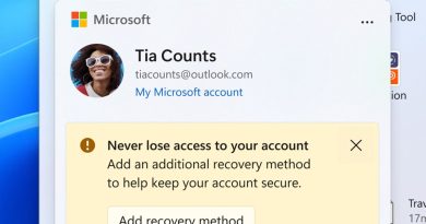 Microsoft tests a handy Windows account summary – and another ad