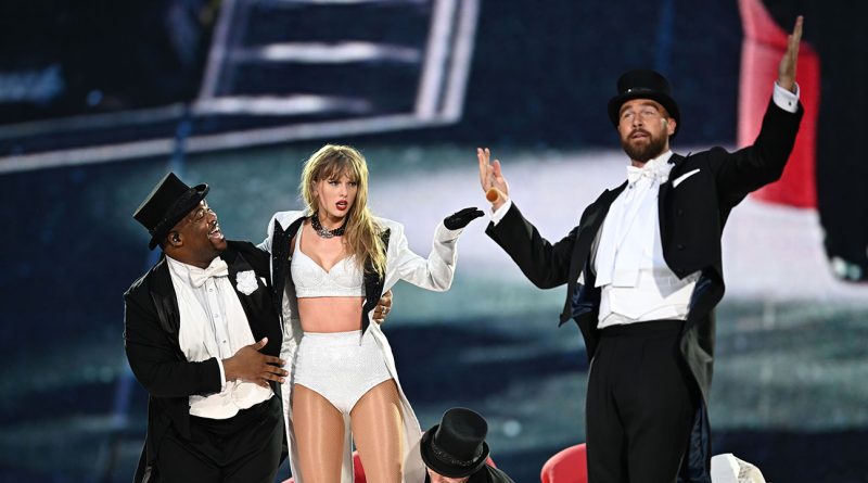 Travis Kelce Says It Was His Idea to Join Taylor Swift on Eras Tour Stage