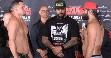 Nate Diaz vs. Jorge Masvidal 2 Main Event Weigh-In Video