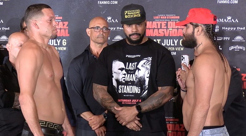 Nate Diaz vs. Jorge Masvidal 2 Main Event Weigh-In Video