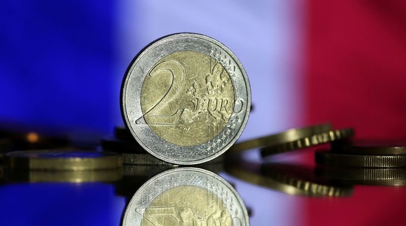 French stocks turn higher, risk premium steady as investors process election result