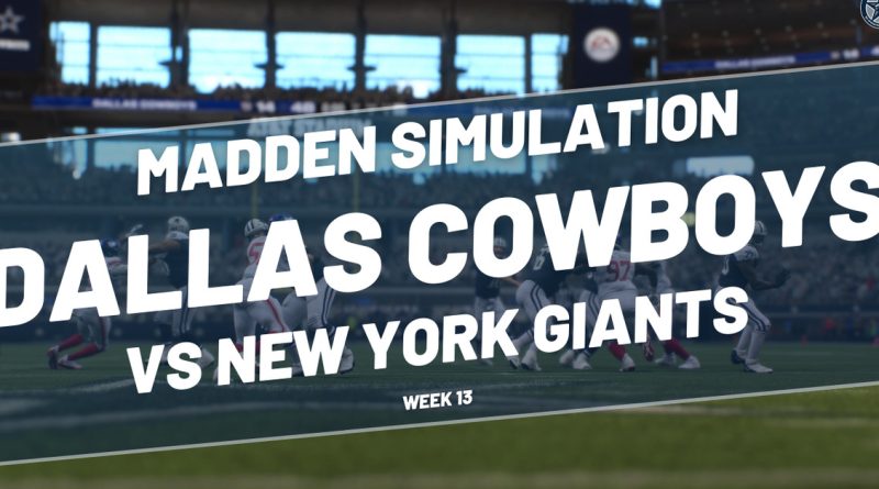 Cowboys Madden simulation predicts big-time win over Giants on Thanksgiving Day