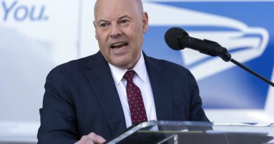Postmaster General Louis DeJoy says it is time to find his successor