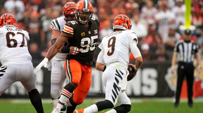 Myles Garrett Agree Extension With Browns, Joe Burrow’s Nemesis to Remain in Division