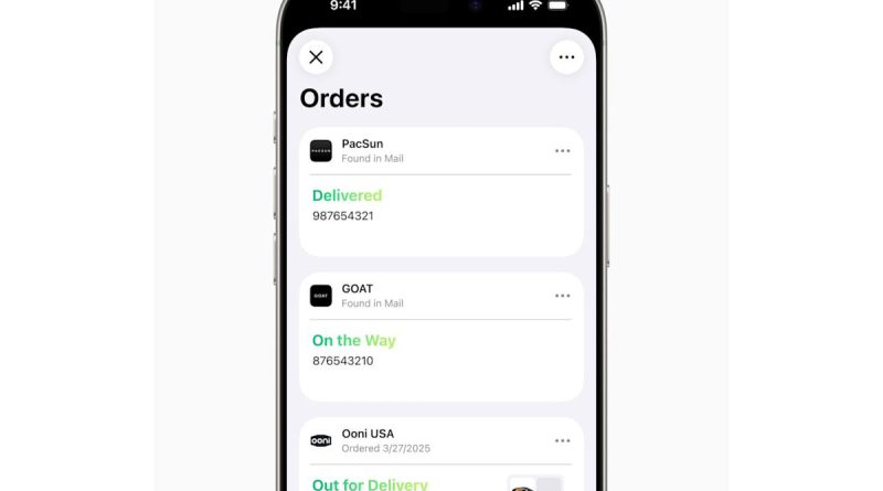 Apple Wallet’s iOS 26 update scans your emails for package delivery tracking