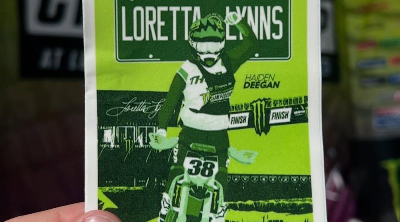 Loretta Lynn’s Event Sticker Available at Racer X Trailer This Week
