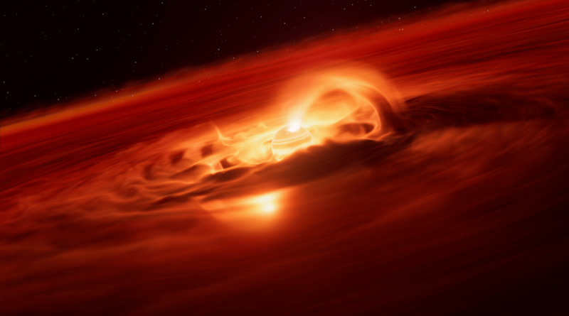 Rogue planet is gobbling up 6.6 billion tons of dust per second