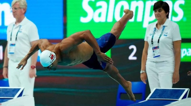 Carter into 50m butterfly final in final leg of Swimming World Cup