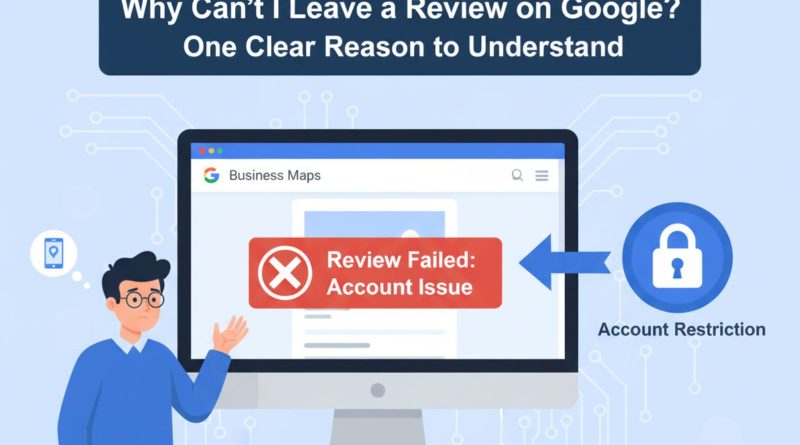 Why Can’t I Leave a Review on Google? One Clear Reason to Understand