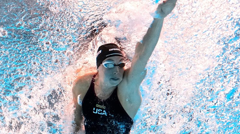 Gretchen Walsh lowers own 100m butterfly world record for fourth time