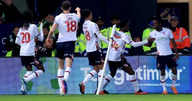 Bolton edge Bradford in first leg of L1 semi after super Cozier-Duberry strike