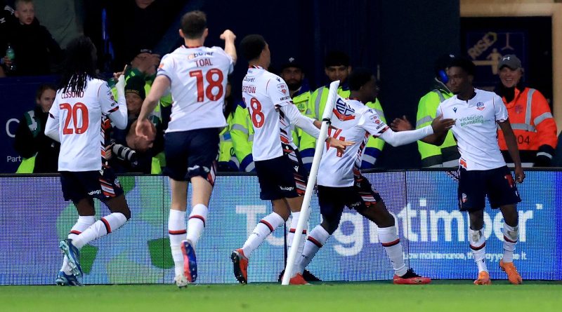 Bolton edge Bradford in first leg of L1 semi after super Cozier-Duberry strike
