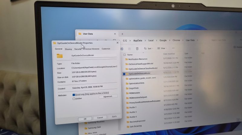 Chrome installed a 4GB AI model on my computer without asking me — I can’t remove it Chrome installed a 4GB AI model on my computer without asking me — I can’t remove it