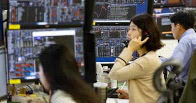 Global stocks slide led by meltdown in South Korea