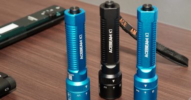 Acebeam K1 hands-on: EDC flashlight with red/white light comes with optional laser